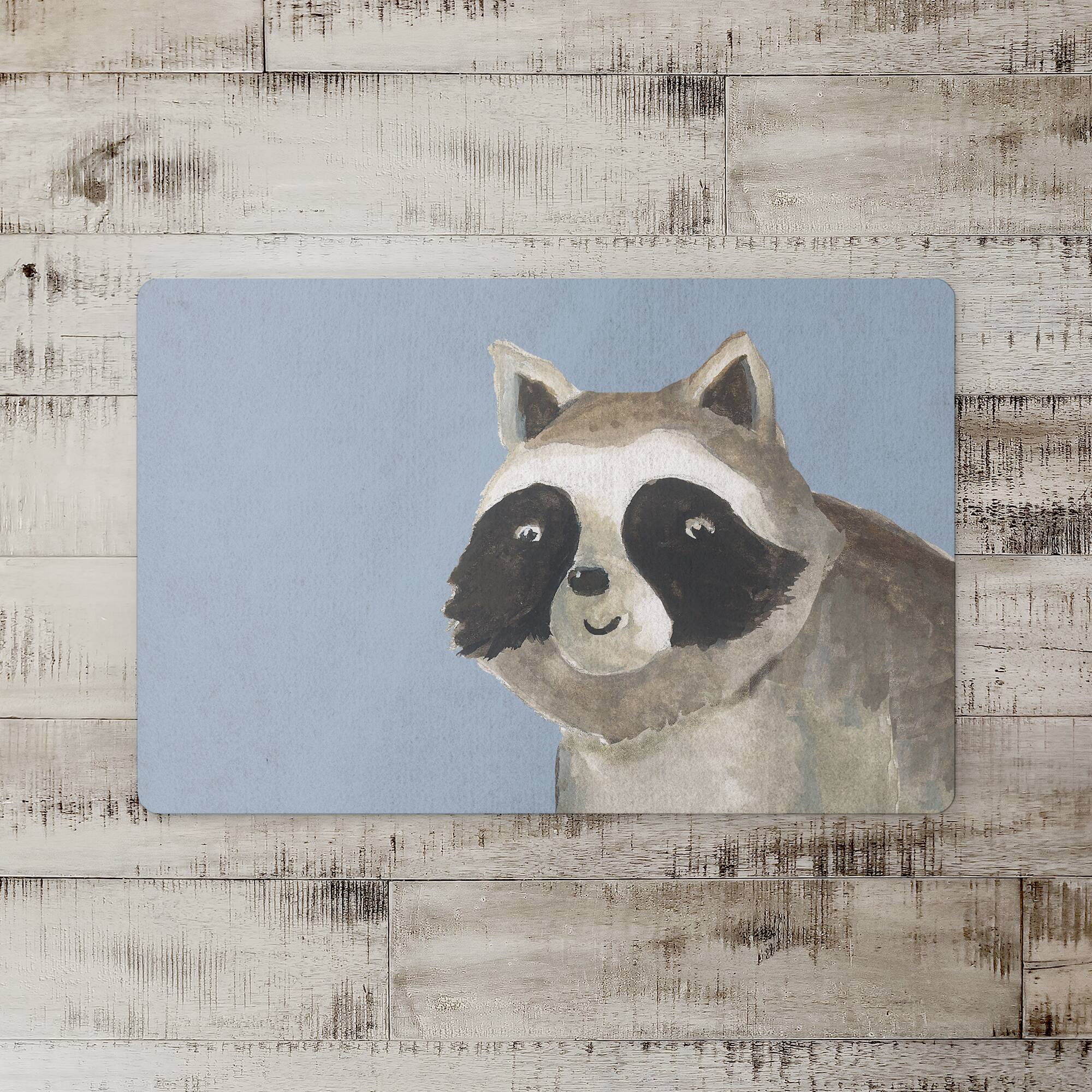 18" x 27" Hello Raccoon Floor Mat